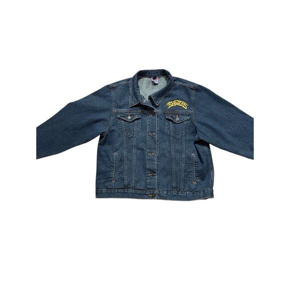 THE EAGLES PROMO BLUE DENIM JACKET/EMBROIDERED BAND LOGO/SIZE 2XL/HENLEY/FREY - Picture 13 of 16